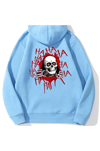 JANTIL MODA Unisex Oversize Φούτερ με 3 κλωστές, τσέπη καγκουρό, στάμπα με "Κ...