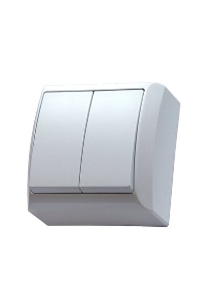 OEM Ospel Bis LN-2B Double switch, exposed, frame included, white