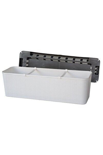 OEM Jardiniera din plastic Critex, finisaj ratan sintetic, interior / exterio...