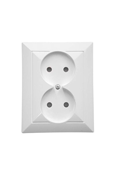 OEM Abex Perla PT-5P double socket, recessed, white