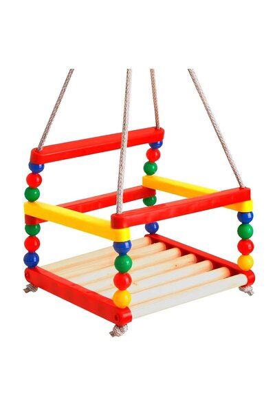 OEM Детска люлка 3320, изработена от дърво, 30 x 30 x 25 см