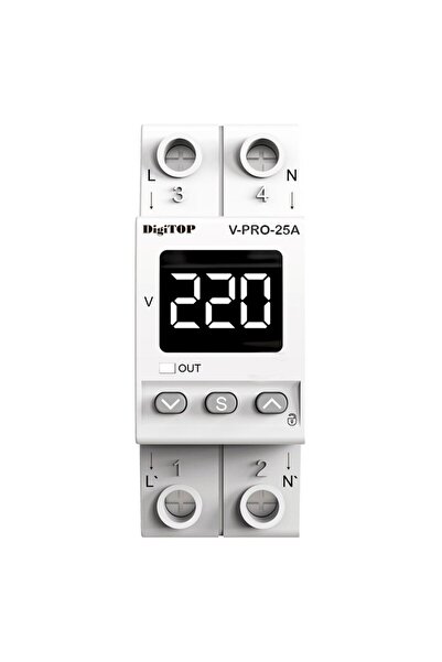 OEM Voltage protection relay, DigiTop V-PRO 25A, single-phase, 25A