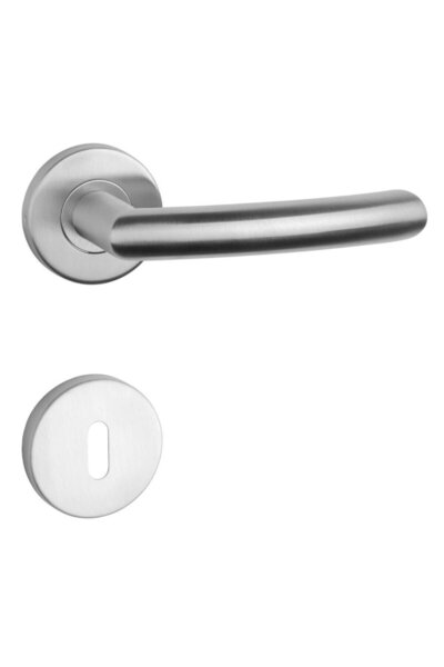 OEM Maner cu rozeta rotunda pentru usa interior, Sterk SM1707, inox, argintiu...