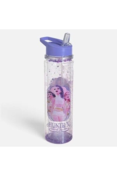 OEM Transparent Flip Top Plastic Water Bottle for Kids Lilac K-POP Confetti 6...