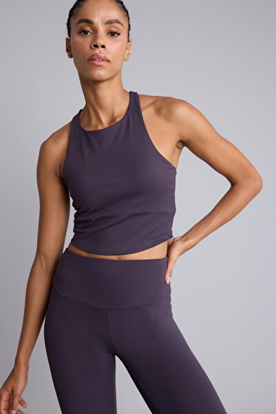 DeFacto Ultra Soft Medium Support Crew Neck Crop Sports Bra H5306Ax26Au