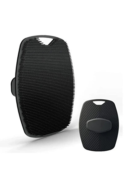 Choice1 Silica Gel Black Silicone Body Scrubber Exfoliating Bath Brush Handhe...