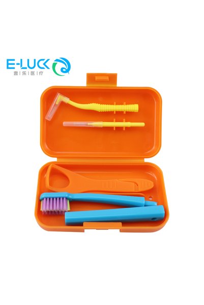 Choice1 Orange 1box Dental Cleaning Care Kits Portable Travel Oral Cleaning K...
