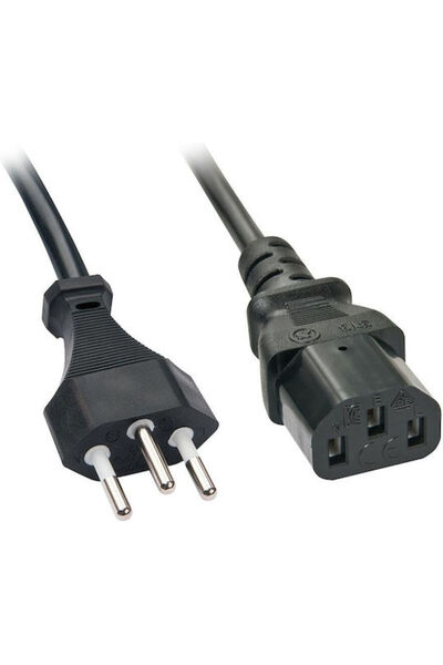 LİNDY Καλώδιο IEC C13 - Schuko 0,7μ Μαύρο (30425)