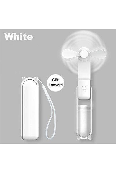choice2 White Portable Fan 2000mAh USB Rechargeable 3 Speed Mini Handheld Fol...