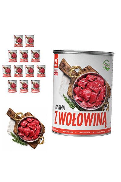 Tuf Tuf TufTuf hrană umedă completă pentru câini cu vită, conservă 12x400g Pate