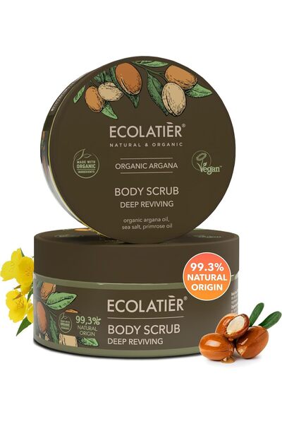 ECOLATIER Deep Reviving Body Scrub with Organic Argan 200ml