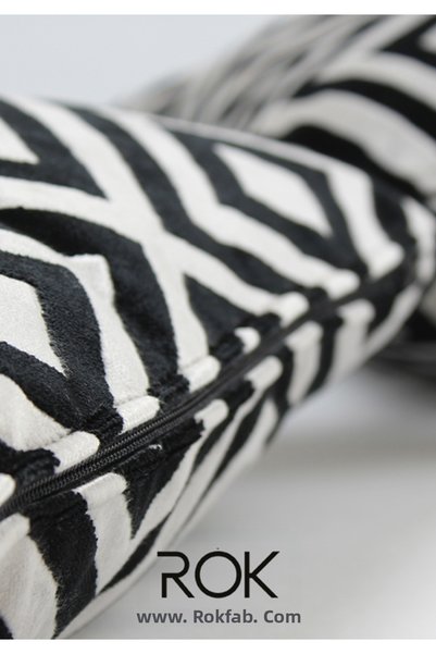 ROKFAB Geometric Patterned Throw Pillow Cover 45X45 cm Decorative Pillowcase