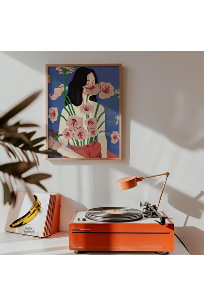 Tuba Decor Tablou dintr-o singură bucată cu ramă din lemn