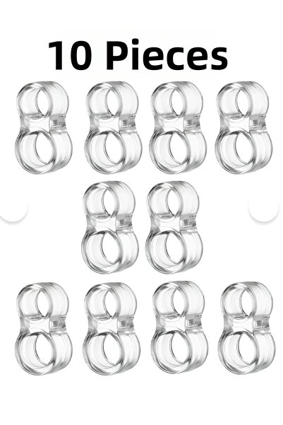 NİLDİZAYN 10 Pieces Plastic Door Handle Stopper Door Handle Buffer