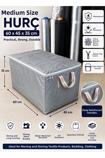Branda Noktası 60×45×35 Hurç Zippered Waterproof Uv Protected 230 Gr Woven Ny...