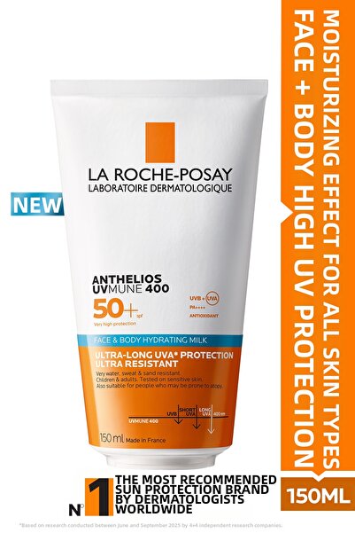 La Roche Posay أنثيليوس يو في ميون 400 حليب مرطب للوجه والجسم بعامل حماية من ...