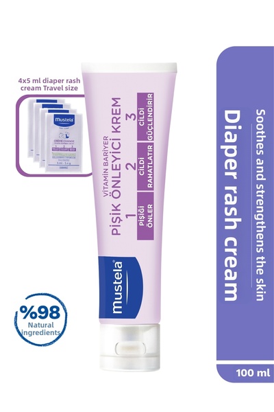Mustela Baby Rash Prevention Protective Natural Origin Care Cream 100ml Trave...
