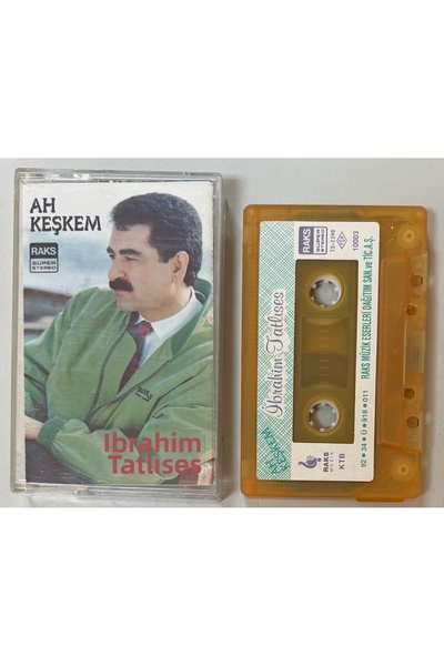 RAKS MÜZİK YAPIM إيبراهيم تاتليس أه كيشكم كاسيت (طباعة ورقية نادرة)