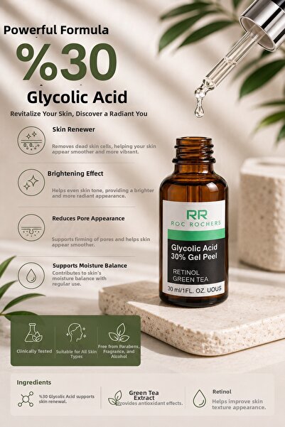 roc rochers Exfoliating Peeling with a Powerful Formula Containing 30% Glycol...