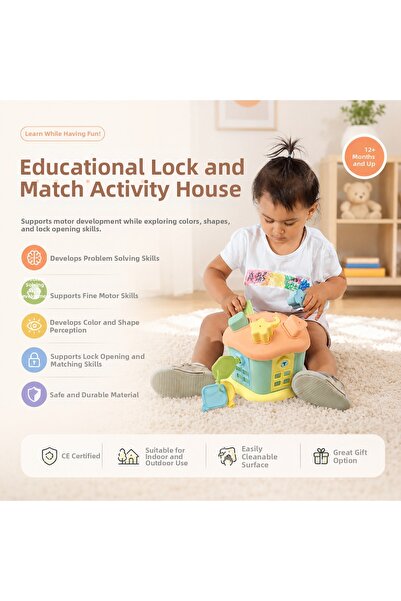 Guria Store Educational Find the Key Activity House - Locked Door