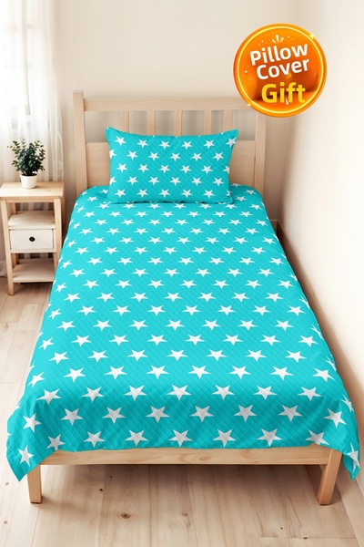Evimde Bambaşka Yıldız Turkuaz Young Room Single Pique Set - Modern White 160...