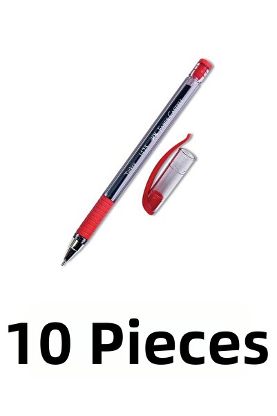 Faber Castell 1425 Ballpoint Pen 10 Pcs 0.7 mm Needle Tip Ballpoint Pen