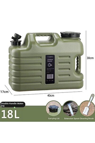 MADFOX Gallon Water Pe 18 Lt Green Water Canister with Tap