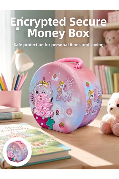 teknotrust Preminium Children's Money Box Safe Savings Box with Key