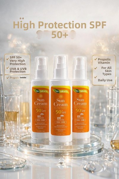 Bionatura Bio Natura Spf 50+ Sunscreen with Uva Uvb Protection, Propolis and ...