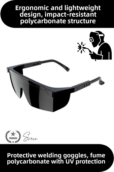 Svein # Protectivegoggles Protective Welding Goggles Smoked Polycarbonate Uv ...