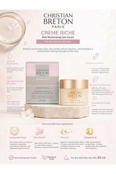 Christian Breton Super Hydrating Rich Cream That Reduces Signs of Aging, Nour...