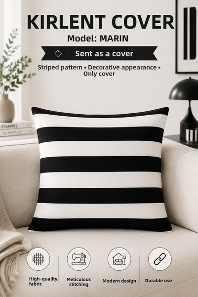 SiriusAnatolia Sports Striped Cushion & Throw Pillow Cover