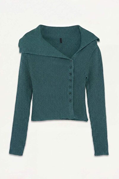 Trendyol Collection Petrol Knitwear Cardigan Twoaw25Hi00254