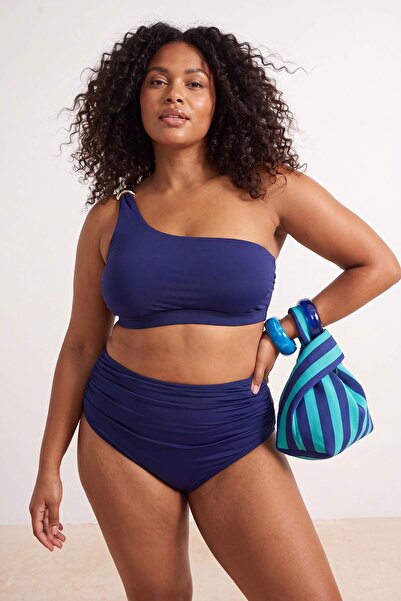 Trendyol Curve Navy Blue Chlorine & Water Resistant Long Lasting Lycra ®   Xt...