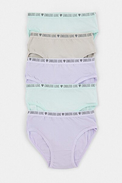 TRENDYOLKIDS Multicolor*001 Girls' 5-Piece Underwear Set