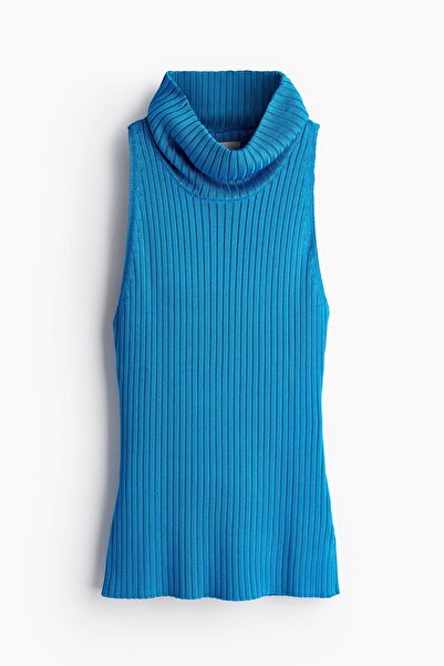 H&M Lastik Örgülü Balıkçı Yaka Üst