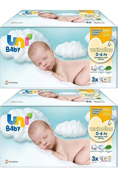Uni Baby Wet Towel Sensitive Newborn 40 Sheets (Set of 6) 240 Sheets (for Del...