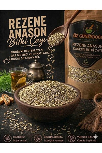 Rezene Anason 70 gr | %100 Doğal, Taze ve Katkısız (Sindirim Dostu Bitkisel Çay)
