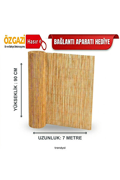 90 Cm X 7 Meters Natural Bamboo Fence Straw Cane Garden Fence Balcony Fence Decoration Canopy Fence
