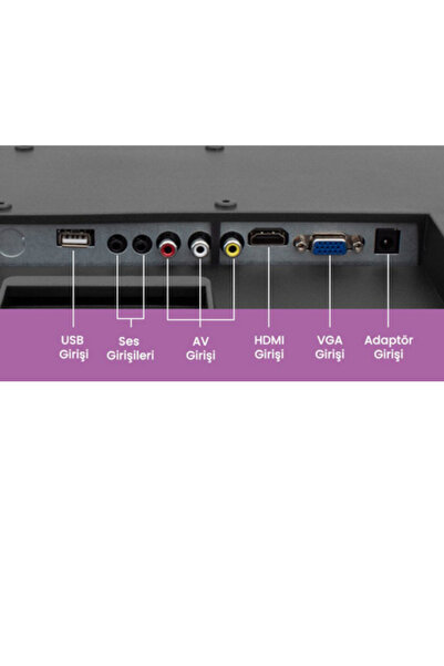 SNRELK 49 EKRAN 12V KARAVAN TEKNE YAT UYUMLU ÇAKMAKLIK GİRİŞLİ VGA- HDMI PRO LED TV MONİTÖR