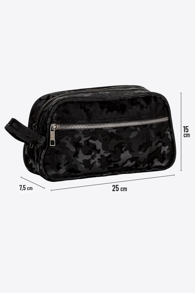 Helen's Home Camouflage Leather Men's Grooming Bag Inside Suitcase Travel Shaving Bag Men's Gift