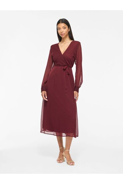 VILA Maxikleid VIFALIA Langarm