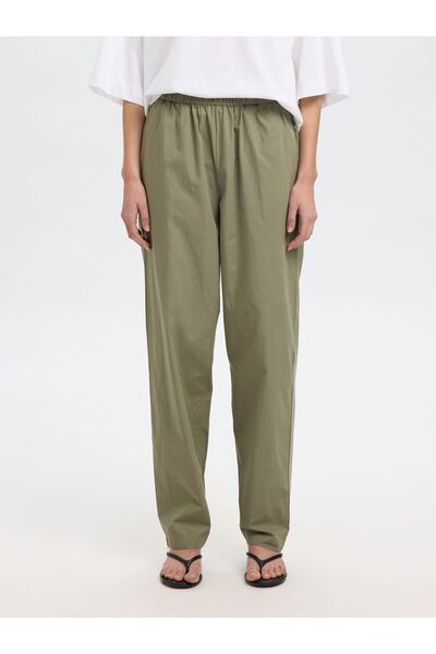 Selected Femme High Waist Hose Baumwoll