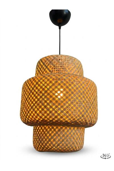 ışıksan aydınlatma Ibiza Bambu Avize Ada Esintisinin Canlılığı ÇAP:30CM