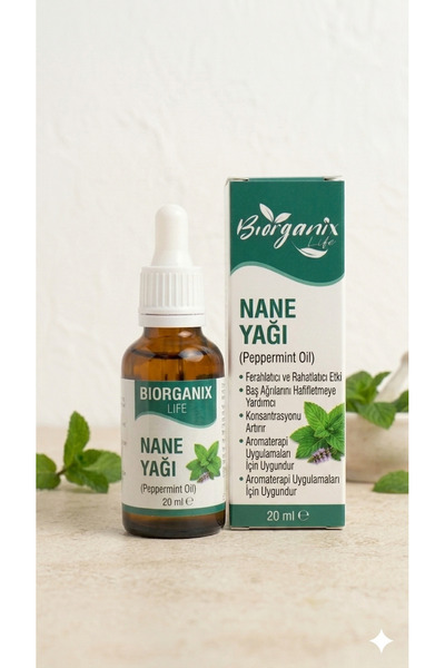 BİORGANİX Life %100 Saf Nane Yağı 20 ml – Ferahlatıcı Doğal Bakım Gücü!