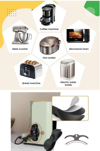 optana 1 Adet Fırın Kahve Makinası Airfryer Kablo Düzenleyici Sarma Aparatı