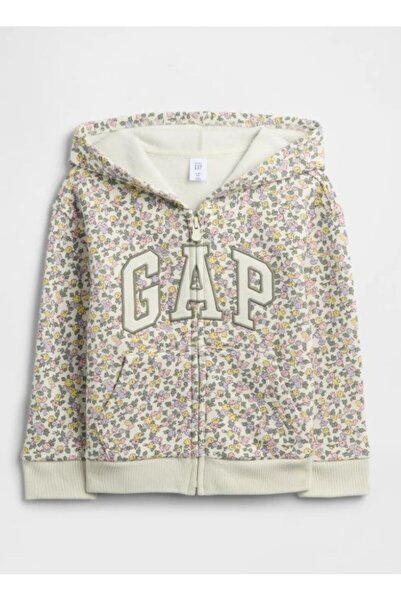 GAP Kids Gap Kız Bebek Karma Baskı Şardonlu Fermuarlı Ceket 6 Ay-5 Yaş MİX