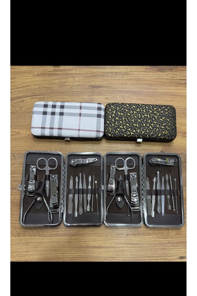 shoptekno Manikür Pedikür Seti 12 Parça El Ayak Tırnak Bakımı Tırnak Makası Profesyonel Full Set