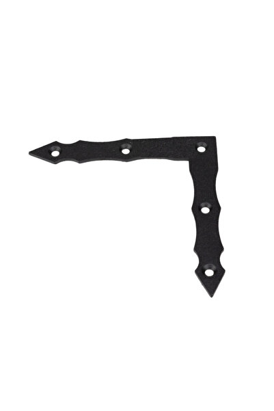 Evotools Colț decorativ pentru fereastră din lemn negru 100x100x15x2.0 mm