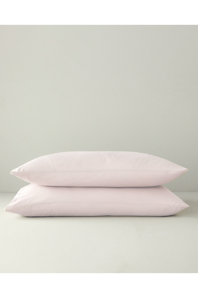 English Home Pure Pamuklu 2'li Yastık Kılıfı 50x70 cm Toz Pembe
